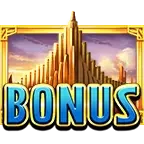 rsg雷神2 BONUS 免費遊戲符號圖示，象徵雷神之錘2雷霆風暴進入高爆發獎勵階段
